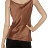 Alberta Ferretti Wrapeffect Silksatin Top in Brown - Lyst