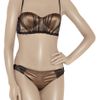 La Perla New Venus Satin Balconette Bra in Brown - Lyst