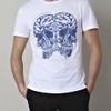 Alexander Mcqueen Tiger Double Skull Tshirt in Blue for Men (white) - Lyst
