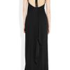 Amanda Wakeley Draped Stretchjersey Gown in Black - Lyst