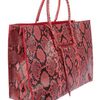 Balenciaga Python Skin Papier A4 Bag in Red - Lyst