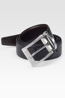 Boss Black Reversible Leather Belt - Lyst