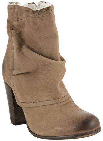  Cognac Leather Daveney Faux Fur Lined Boots 