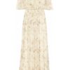Chloé FloralPrint SilkMousseline Gown in Beige (floral) - Lyst