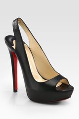 Christian Louboutin Black Sling Back
