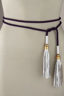Diane Von Furstenberg Leather-tassel Tie Belt - Lyst