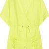 Diane Von Furstenberg Sporty Kleio Linen Tunic in Green - Lyst