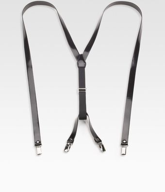 Dolce & Gabbana Clip-on Leather Suspenders - Lyst