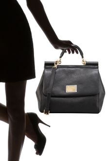 Dolce & Gabbana Miss Sicily Leather Handbag - Lyst