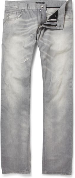  Gold Distressed Denim Jeans 