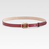 Gucci Double G Buckle Belt in Red - Lyst