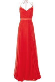 Jason Wu Halterneck Silk-chiffon Gown - Lyst