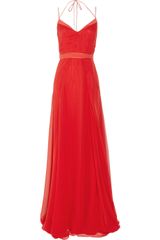 Jason Wu Halterneck Silk-chiffon Gown