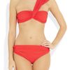 Lanvin Asymmetric Bandeau Bikini in Red - Lyst