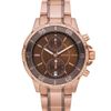 Michael Kors Twotone Chronograph Watch, Golden in Pink (gold) - Lyst