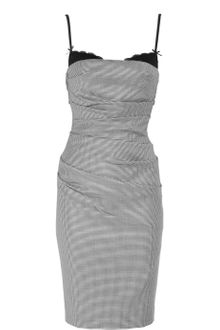 Moschino Cheap & Chic Houndstooth Wool-blend Dress - Lyst