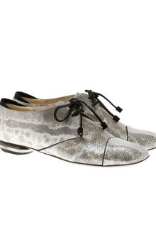 Nicholas Kirkwood Metallic Snakeskin Oxford Shoes - Lyst