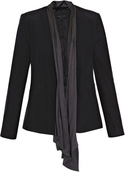 Rag & Bone Kato Blazer in Black (bone) - Lyst