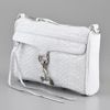Rebecca Minkoff Mini Mac Snake Clutch in Beige (white) - Lyst