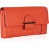 Reed Krakoff Leather Envelope Clutch in Pink (orange) - Lyst