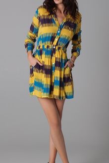 Thakoon Addition Gathered Waist Shirtdress - Lyst