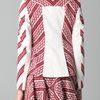 Thakoon Chevron Print Blazer in Red (black) - Lyst