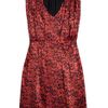 Thurley Tucket Animalprint Silksatin Dress in Red - Lyst
