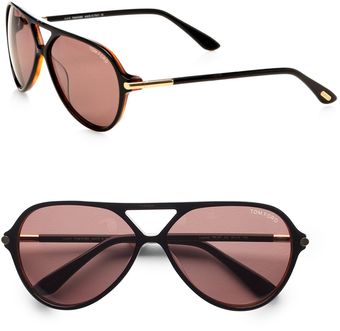 Tom Ford Leopold Aviator Sunglasses - Lyst