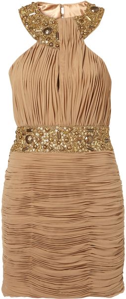 Topshop Mosaic Embellished Cut Out Dress By Rare** - Lyst
