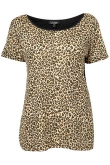 Topshop Leopard Tee - Lyst