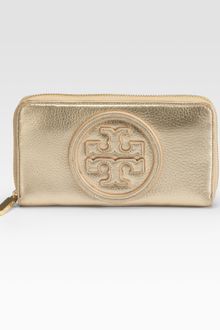 Tory Burch Stacked Logo Continental Wallet - Lyst