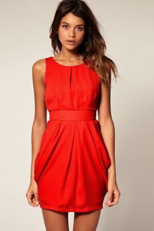 ASOS Collection Asos Tulip Dress with Tie Back - Lyst