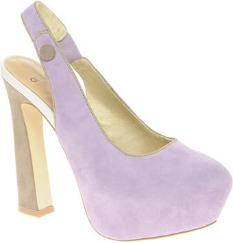  Asos Pisa Platform Chunky Suede Sling Back Shoes 