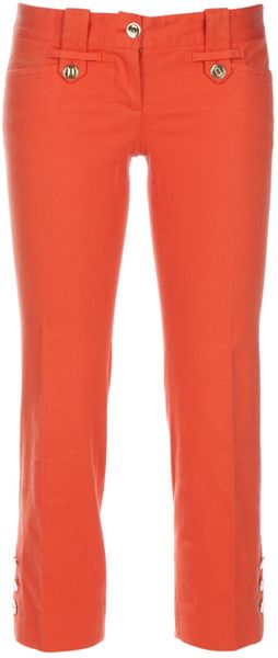 Dolce & Gabbana Archive Cropped Trouser in Orange - Lyst
