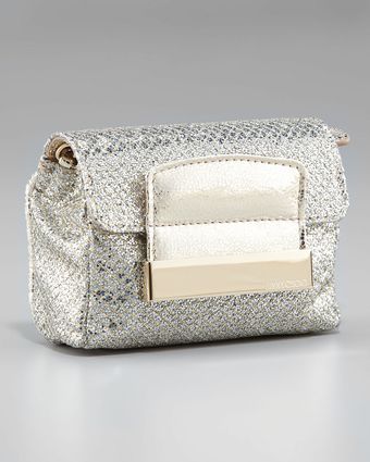 Jimmy Choo Glitter-fabric Clutch - Lyst