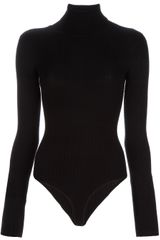 L'Agence Silk-blend Bodysuit