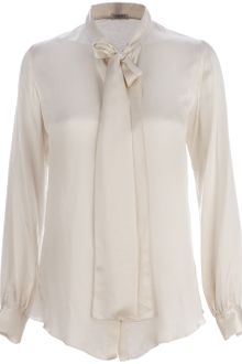 L'Agence Pussy Bow Blouse - Lyst