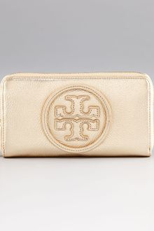 Tory Burch Stacked Logo Continental Wallet - Lyst