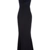 Alexander Mcqueen Long Silk Dress in Black - Lyst