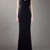Alexander Mcqueen Long Silk Dress in Black - Lyst
