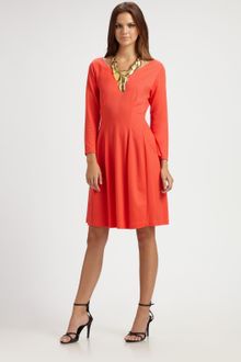 Josie Natori Flared Knit Dress - Lyst