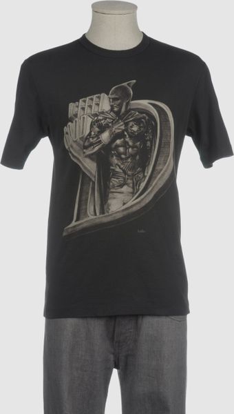 Kolor Short Sleeve Tshirt in Gray for Men (steel) - Lyst