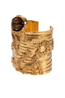 Yves Saint Laurent Wide Cuff Bracelet - Lyst