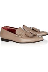 Burberry Tasseled Leather Loafers