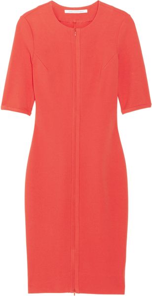 Diane Von Furstenberg Saturn Stretchjersey Dress in Red (papaya) - Lyst