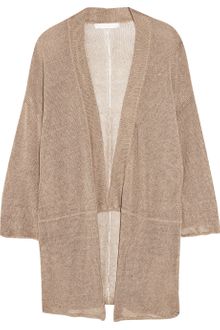 Kain Bea Open-knit Linen-blend Cardigan - Lyst