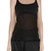 Narciso Rodriguez Silkchiffon and Glossedcloque Camisole in Black - Lyst