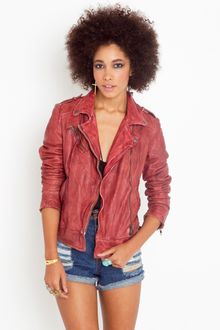 Nasty Gal Mallow Leather Moto Jacket - Lyst