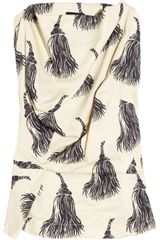 Vivienne Westwood Anglomania Fond Tassel-print Cotton Top