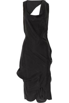 Vivienne Westwood Anglomania Angel Knotted Washed Silk-blend Dress - Lyst